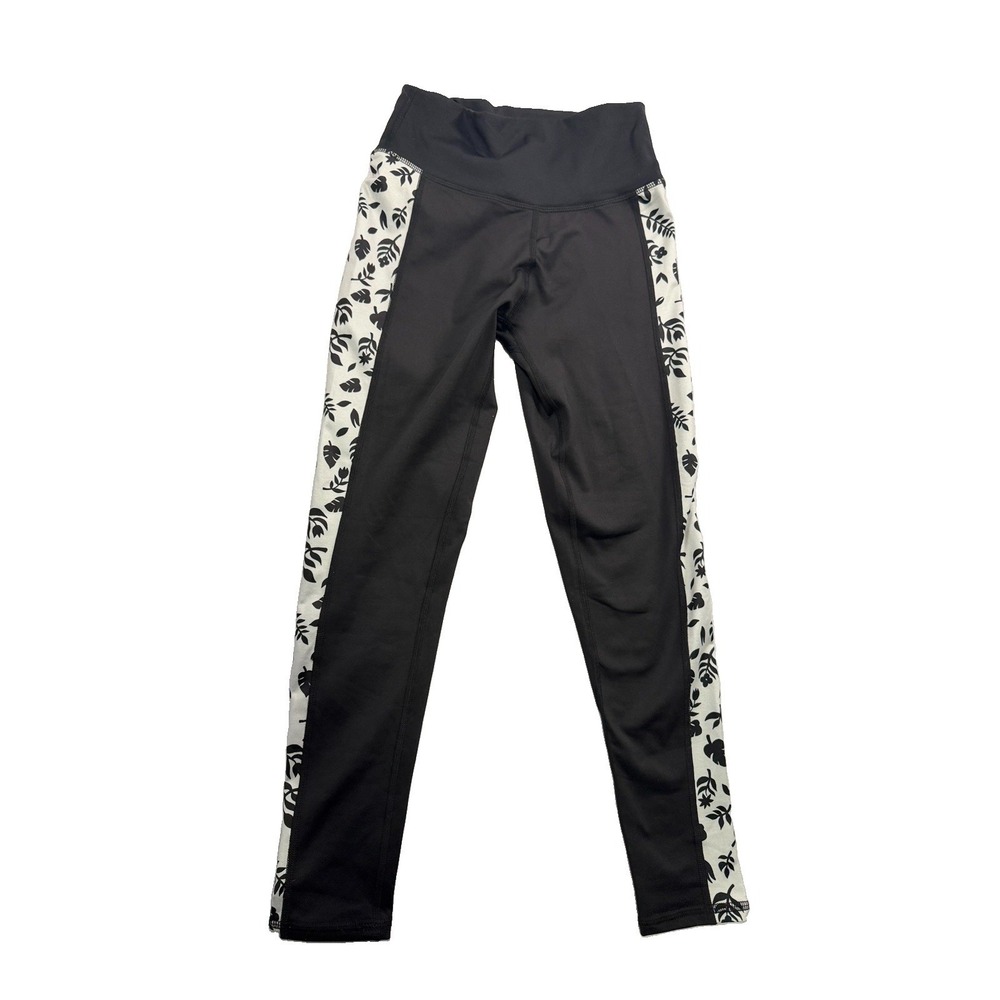 BlackStrap Womens Therma Pant Tiny Gray Floral Base Layer Legging Small NWT